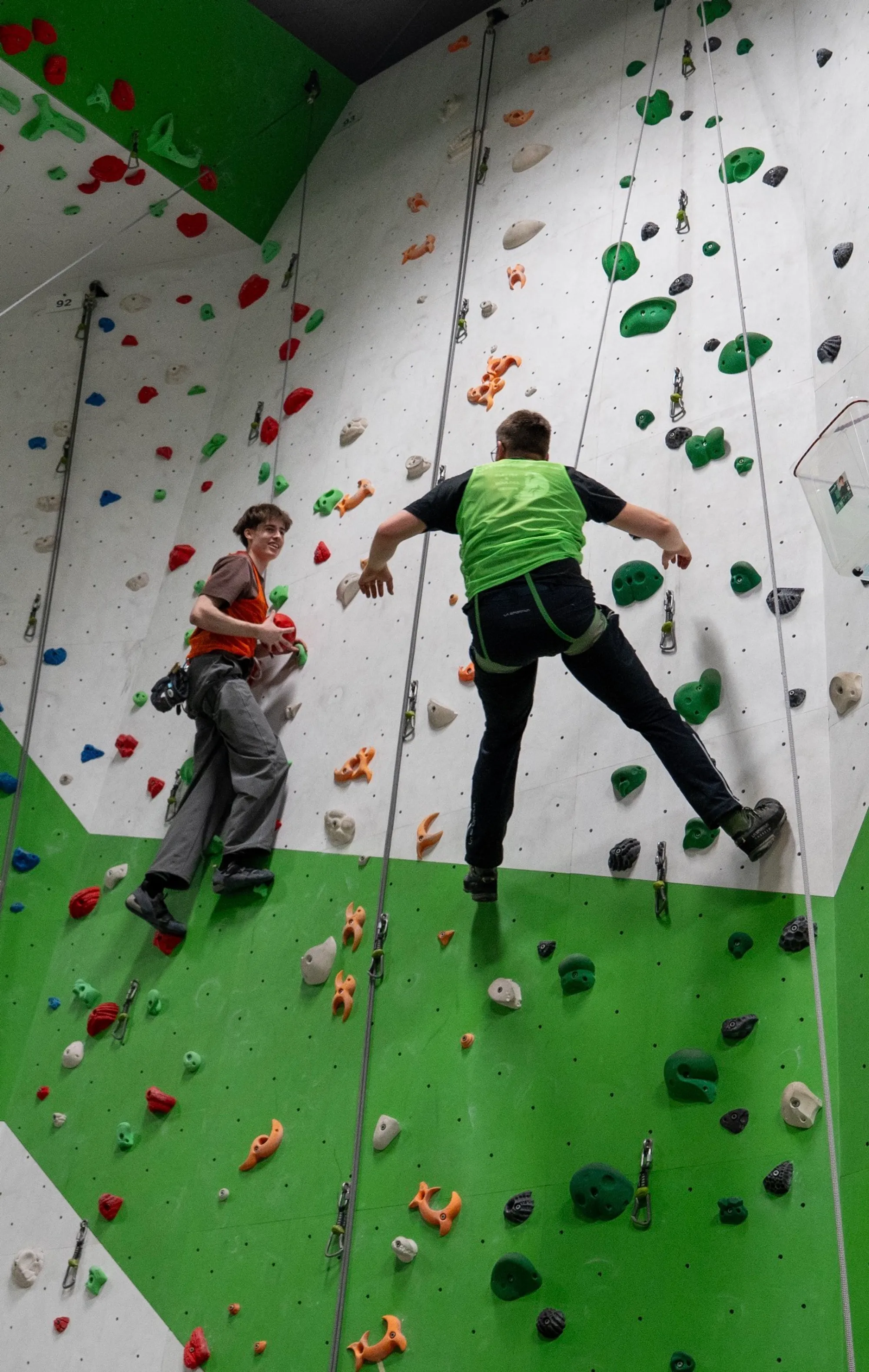 Eskalation an der Kletterwand