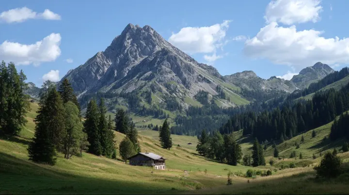 Berghütten in den Alpen