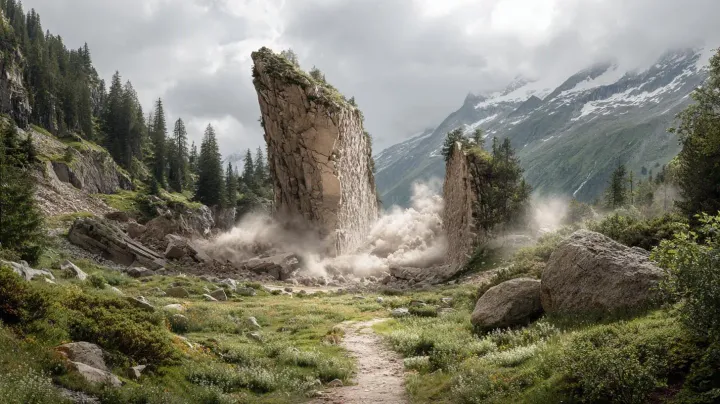 Fels-/Bergsturzereignisse in den Alpen 2025